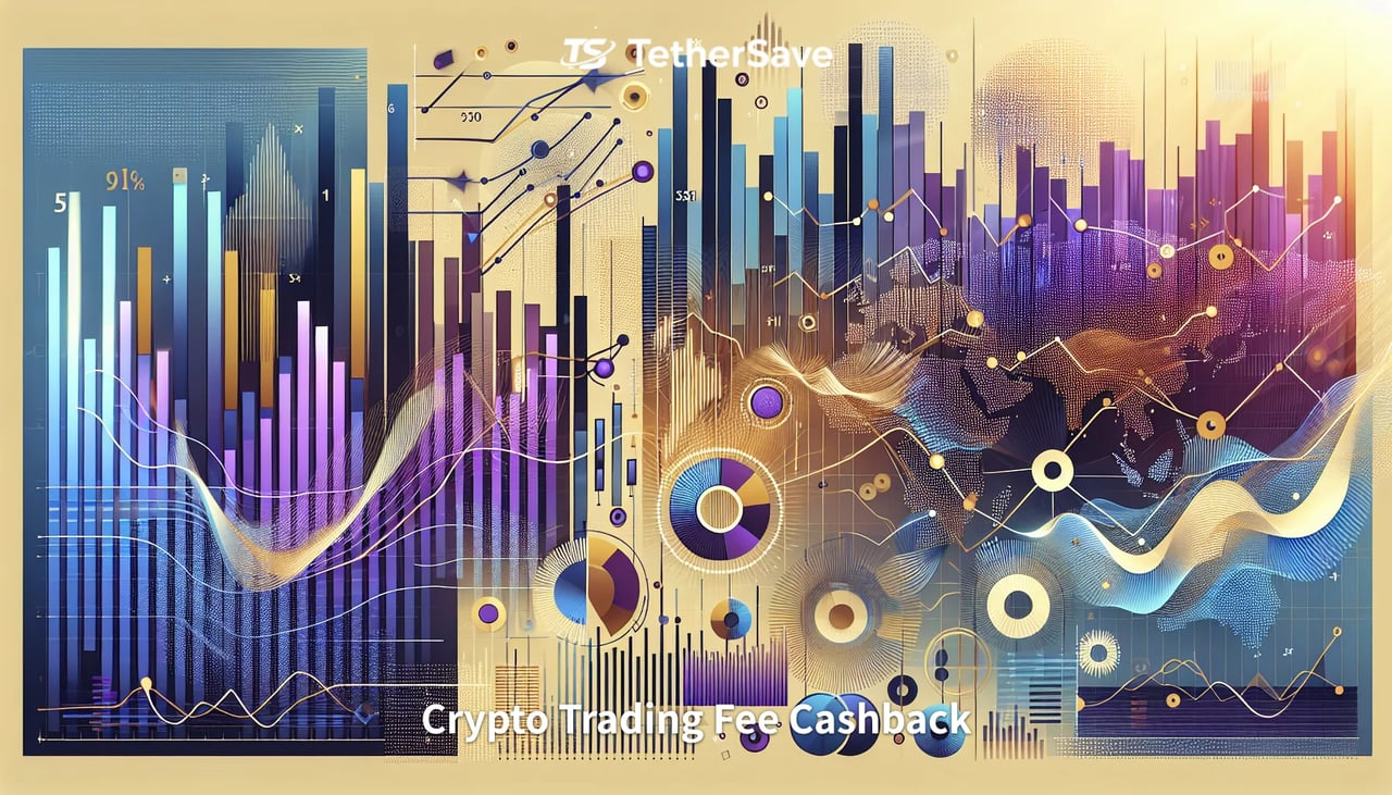 Abstract financial imagery showcasing cryptocurrency trends