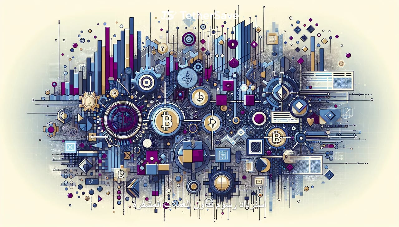 مشهد تجريدي يعبر عن ديناميكيات سوق البيتكوين
