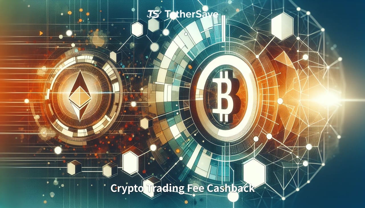 Abstract financial imagery depicting cryptocurrency integration