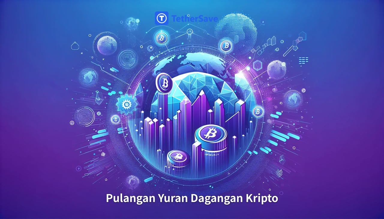Imej grafik kecairan pasaran kripto