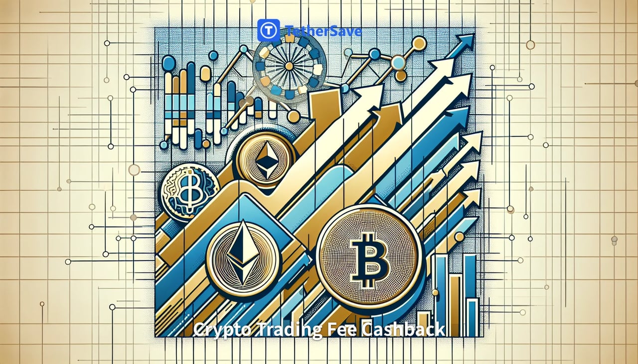 Abstract, modern cryptocurrency market recovery visualization