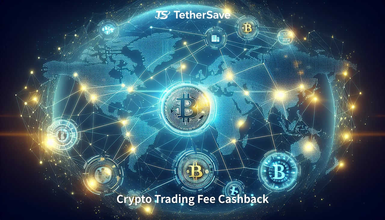 Artistic visual of cryptocurrency and global finance integration