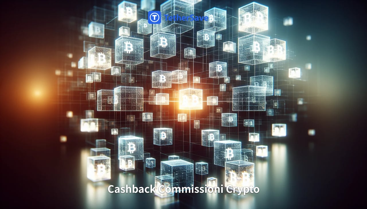 Immagine di una blockchain e criptovalute