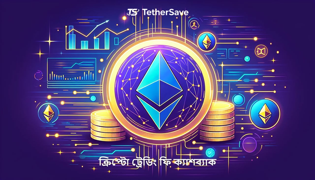 ইথেরিয়াম প্রতীক সহ অর্থনৈতিক ডেটার বিমূর্ত চিত্র