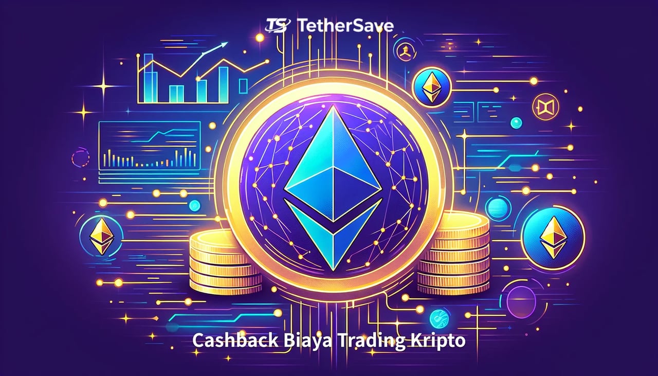Gambar abstrak data keuangan dengan simbol Ethereum