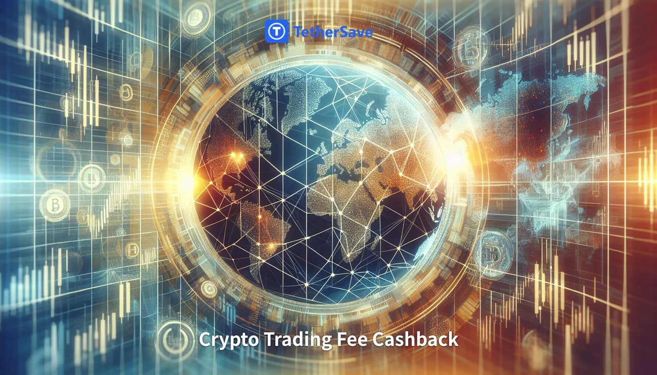 Abstract digital art depicting cryptocurrency and FX integration