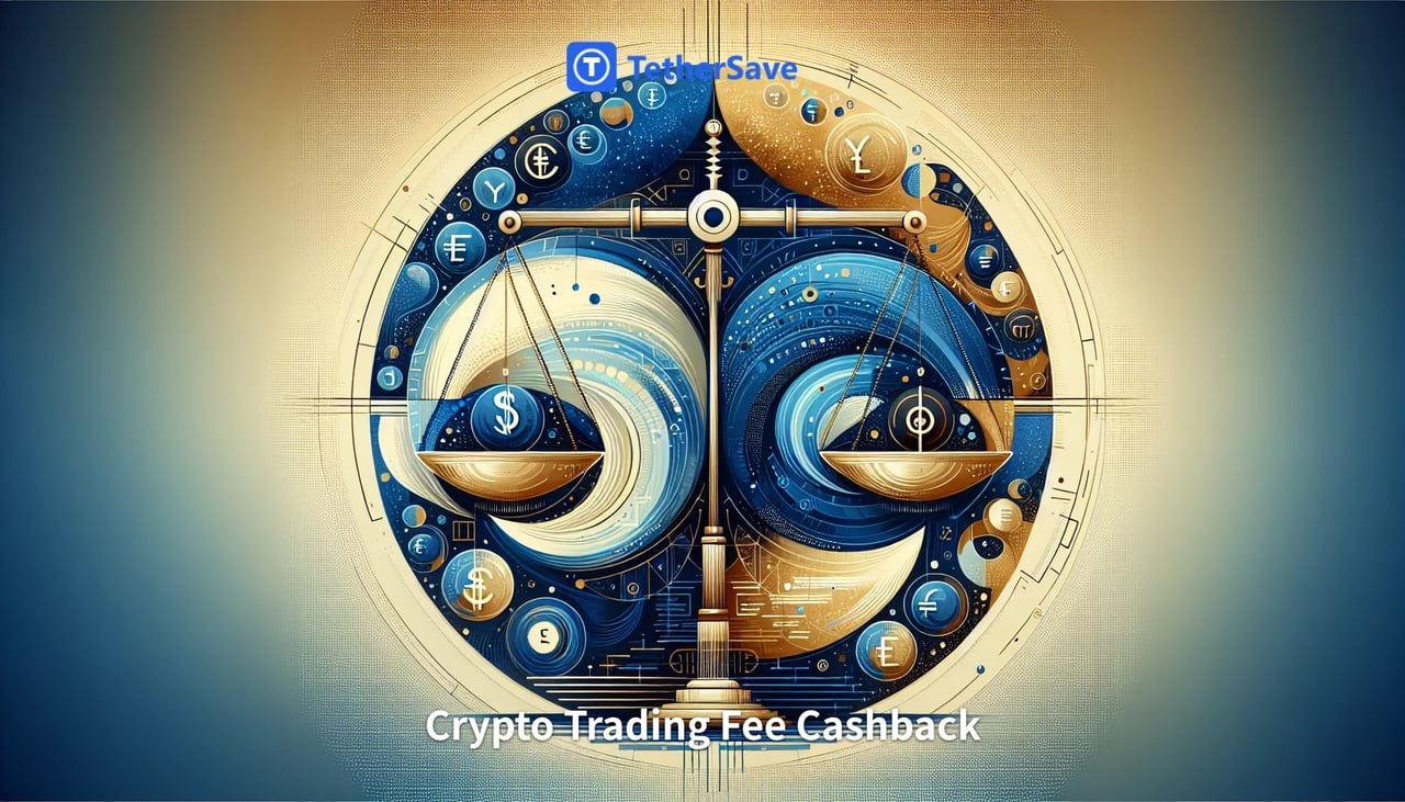 Abstract representation of cryptocurrency and legal scales