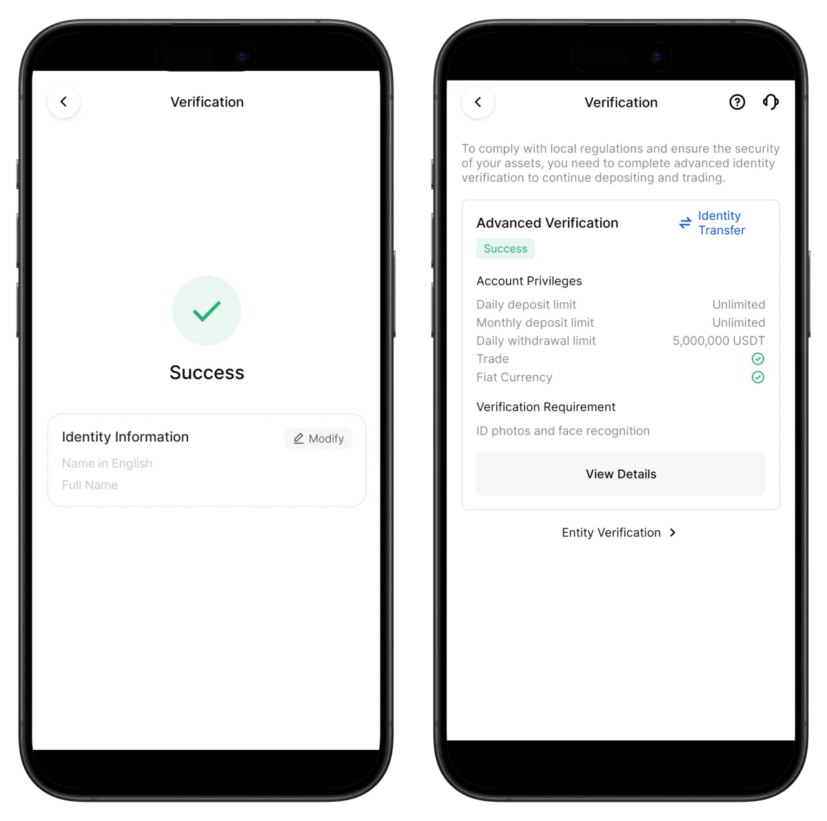 BingX KYC verification complete screen