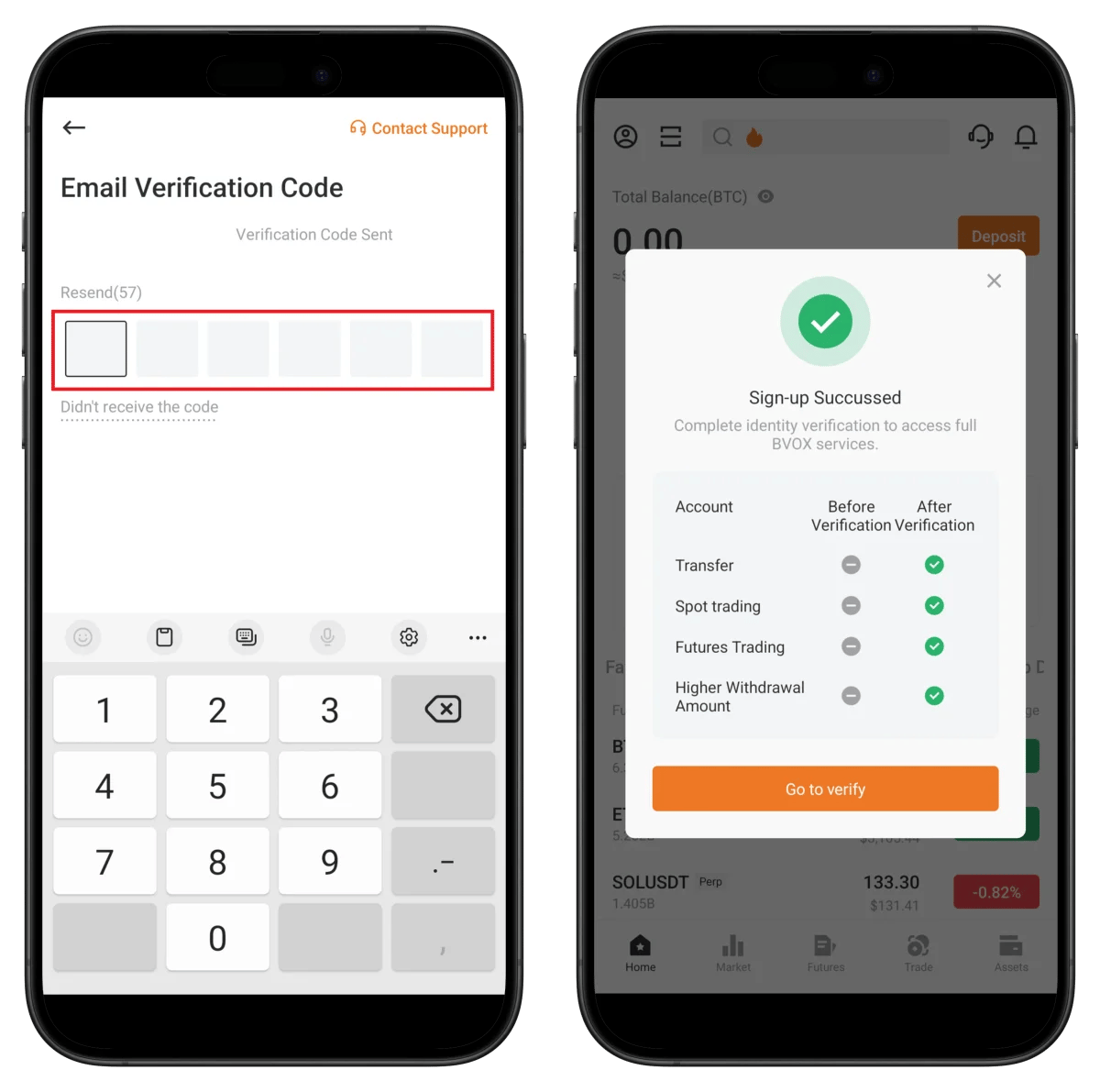 BVOX email verification