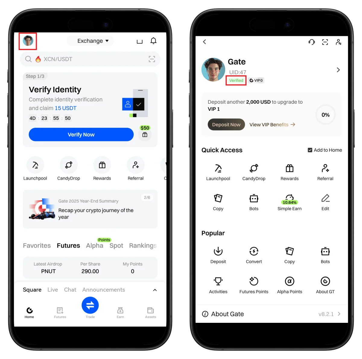 Gate.io Verification Complete