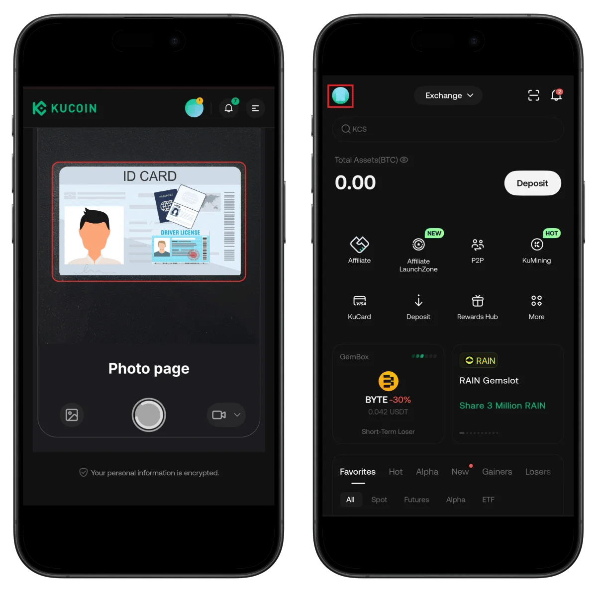 KuCoin Document Capture