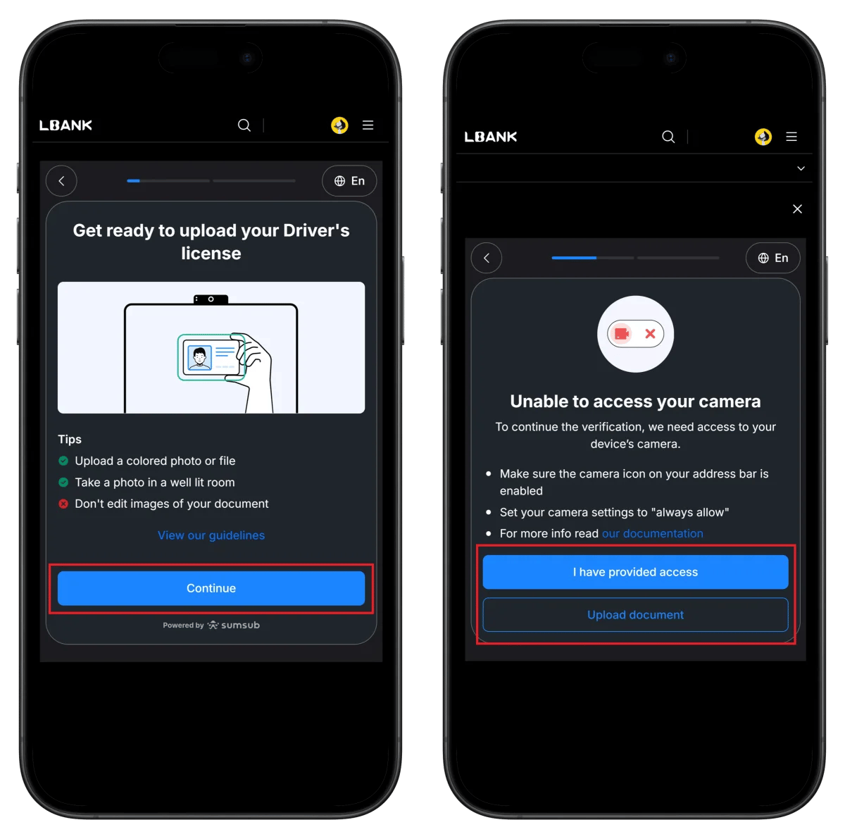 LBank ID Preparation