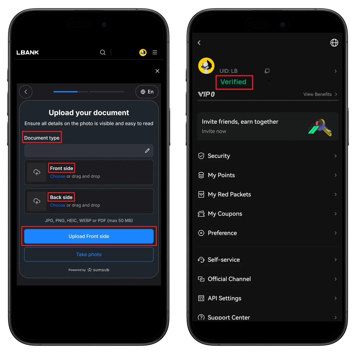 LBank Verification Complete
