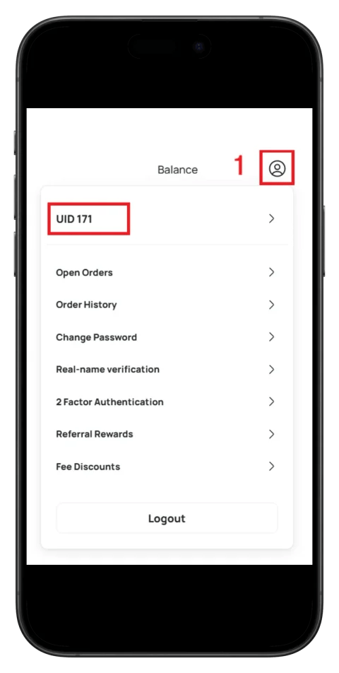 DigiFinex UID tekshirish