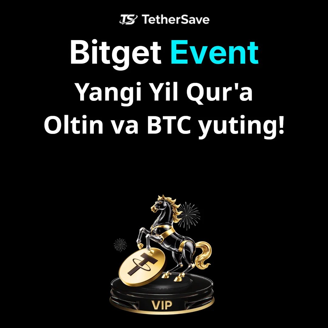 Bitget Quyosh yangi yili omadli qur‘a - Oltin ot, BTC va 100% yutish!