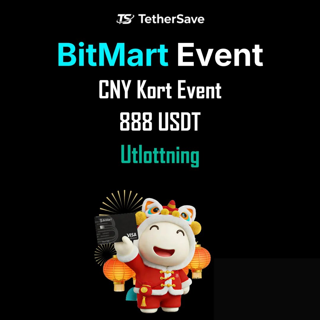 BitMart-kort Kinesiskt Nyårsevent - 888 USDT Lyckodragning