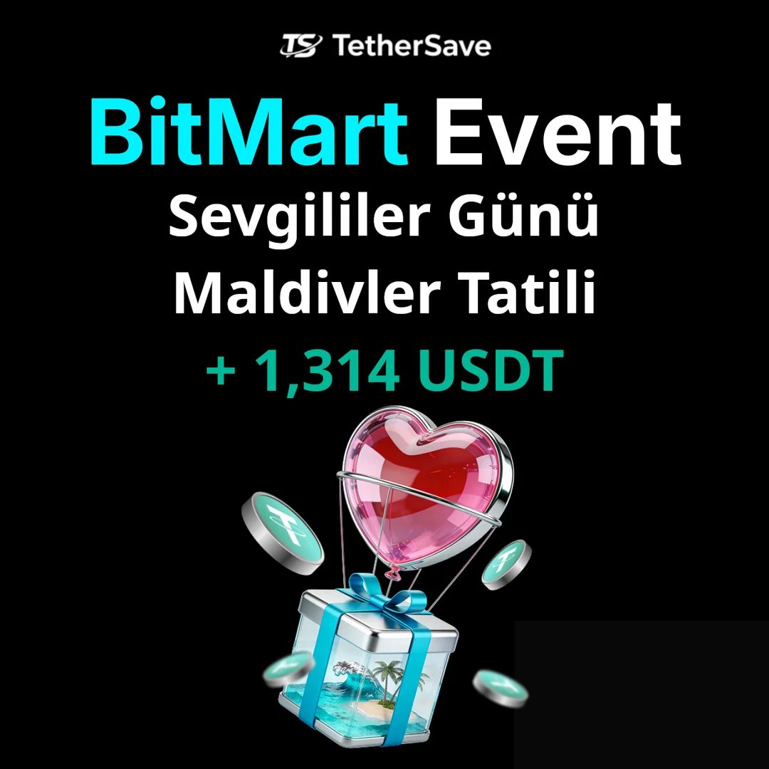 BitMart Sevgililer Günü Spot İşlem Etkinliği - Maldivler tatili ve 1,314 USDT'ye kadar kazanın
