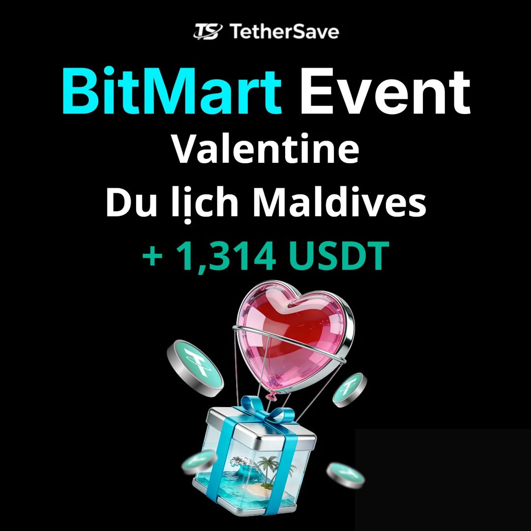 Sự kiện Giao dịch Spot Valentine BitMart - Giành du lịch Maldives và lên đến 1,314 USDT