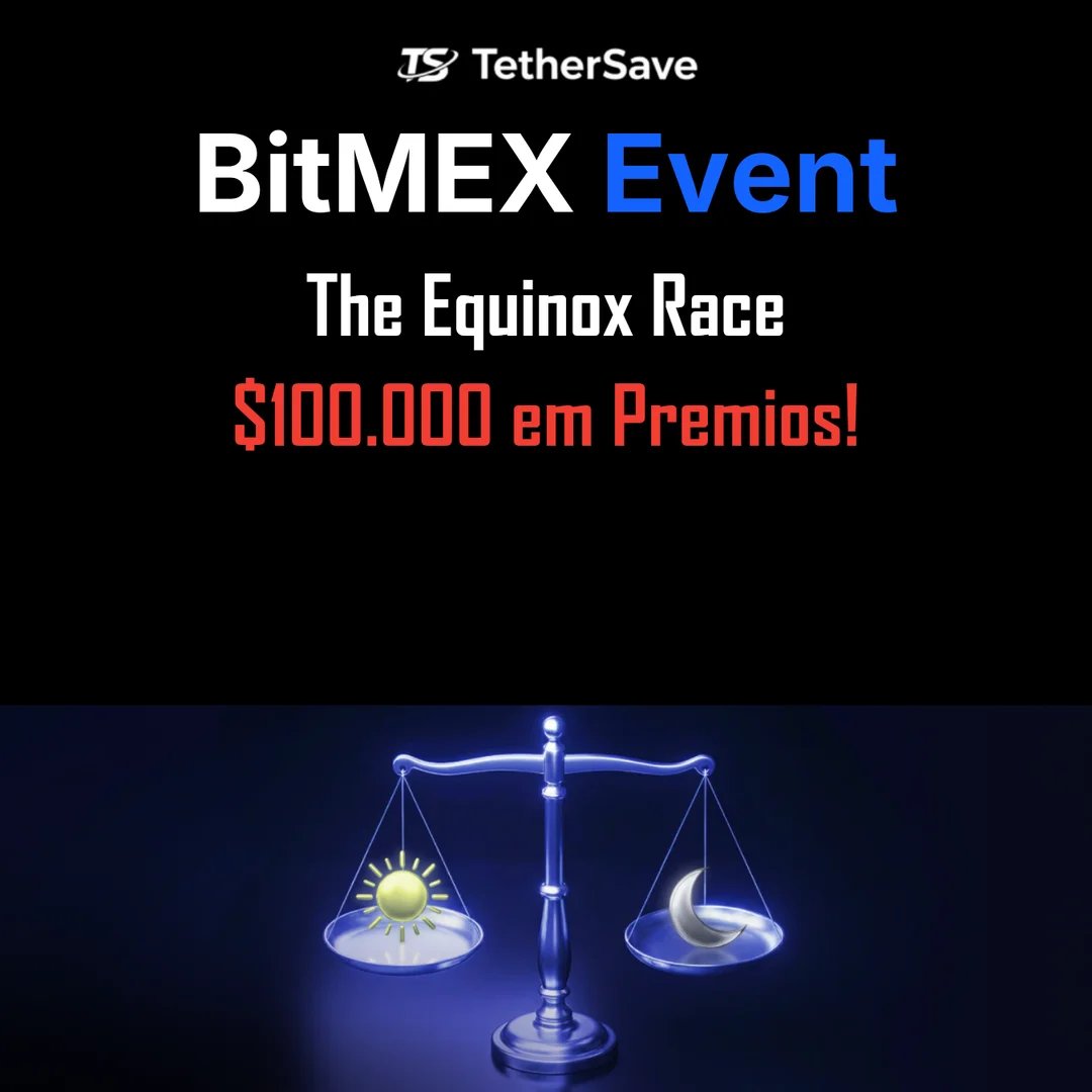 Evento BitMEX A Corrida do Equinocio - Banner de $100,000 em premios Team Dawn vs Team Dusk