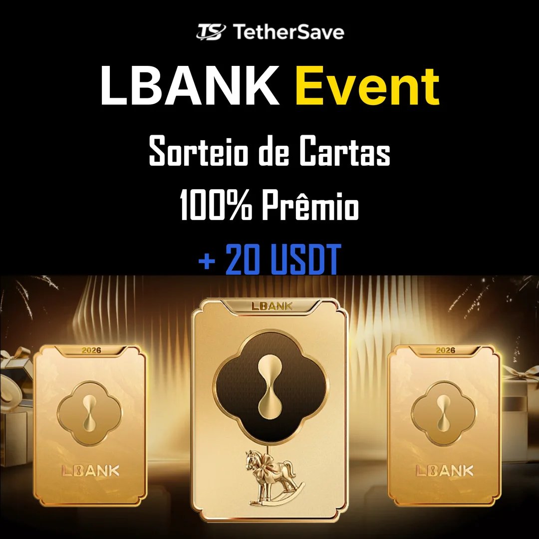 Evento Sorteio de Cartas de Ano Novo LBank - 100% prêmio ganha BTC, ETH, SOL e mais recompensas crypto