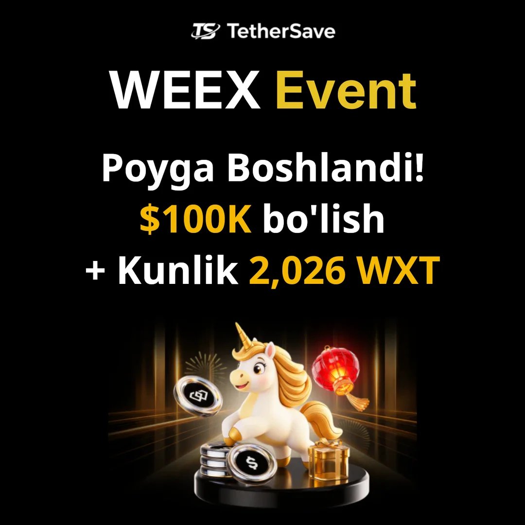 WEEX Poyga - $100K bo'lish + kunlik 2,026 WXT