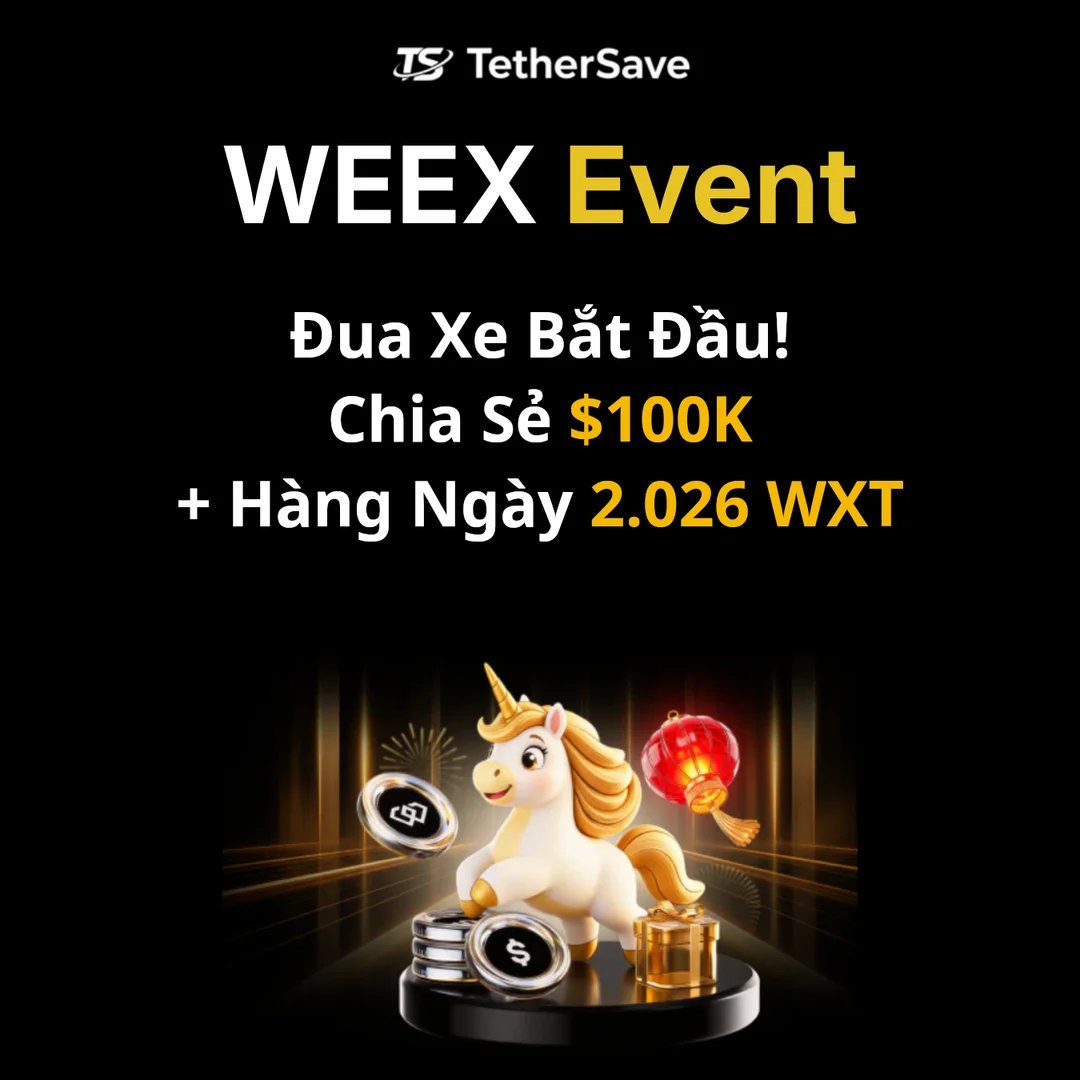 WEEX Đua Xe - Chia sẻ $100K giải thưởng + 2,026 WXT mỗi ngày